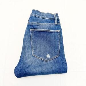 Frame Le High Skinny Clyde Zip Fly Ripped Denim Jeans SIze 27